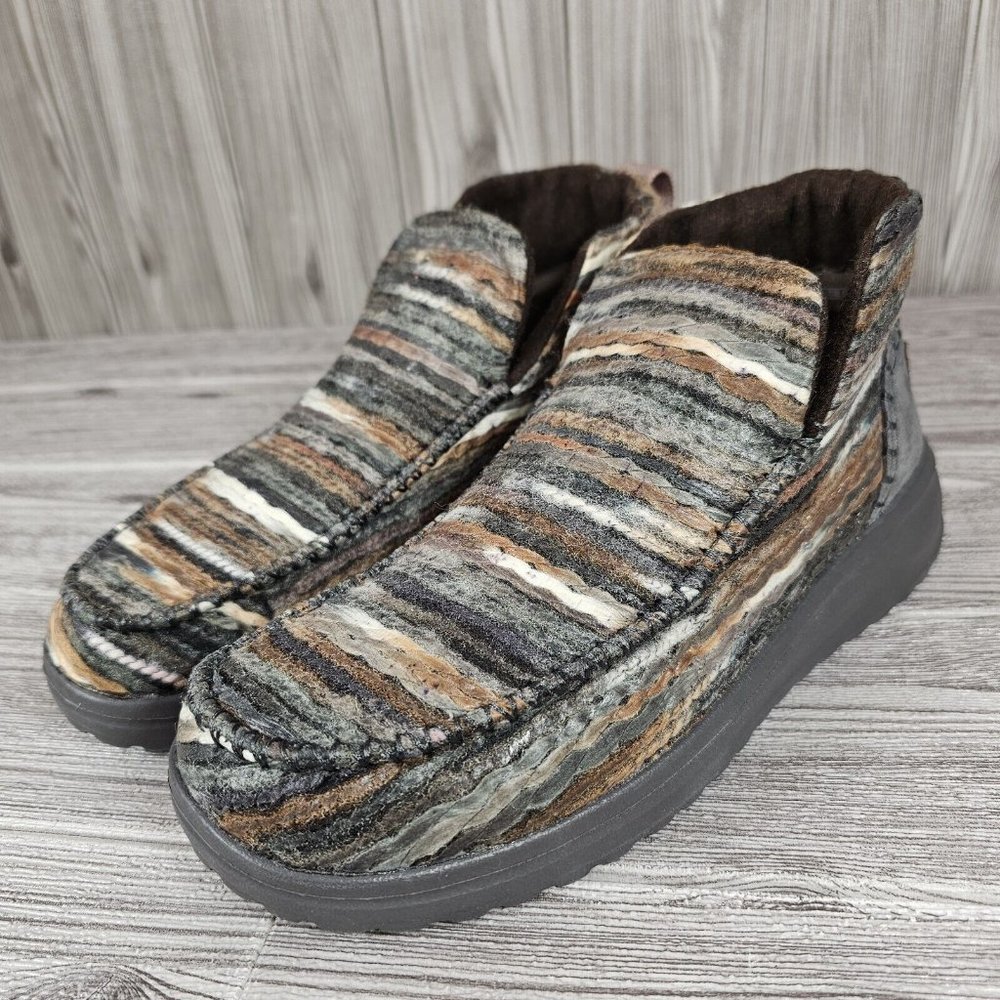 Hey Dude Shoes Denny Tie Dye Shoes Brown - Women's Size 9 - NEW